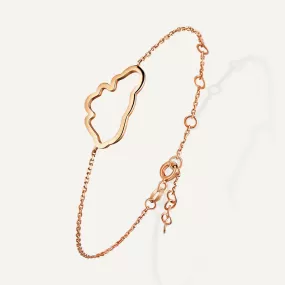 Allusia Love Minimal 18K Rosegold Bracelet w. Diamond