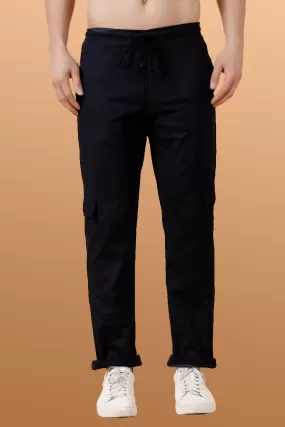 Black Stretch Cargo Pants