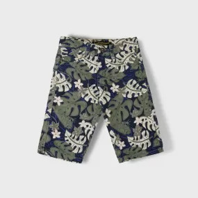 C1503 R-Cul Muli flower Soft  5-Pocket Shorts