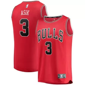 Chicago Bulls Omer Asik Fanatics Branded Fast Break Player Icon Jersey Kids - Red | Ireland X8923L1