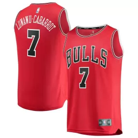 Chicago Bulls Timothe Luwawu-Cabarrot Fanatics Branded Replica Fast Break Icon Jersey Kids - Red | Ireland D5599O6