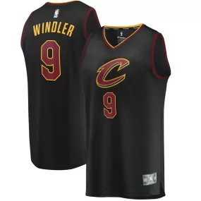 Cleveland Cavaliers Dylan Windler Fanatics Branded Replica Fast Break Statement Jersey Kids - Black | Ireland Y6037Q0