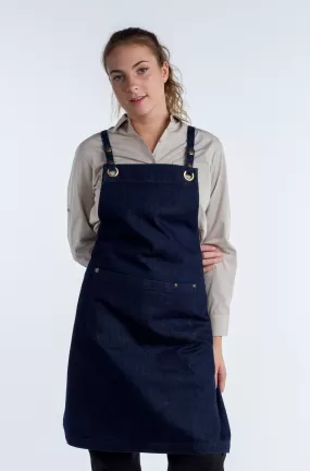 Dark Indigo denim apron fitzroy