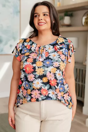 Flower Power Floral Top - 4/25