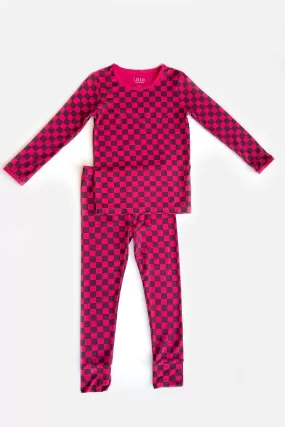 Kids' Checkered Print Set