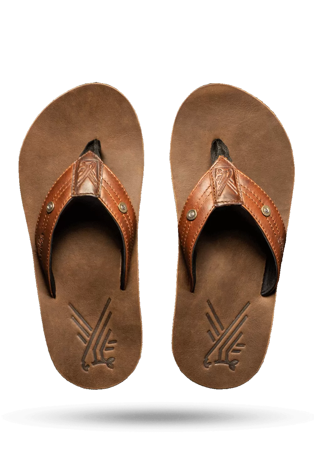 Men's Leather Flip Flops - AK