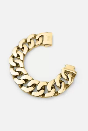 RARE-ROMANCE CUBAN LINK BRACELET, GOLD OR SILVER