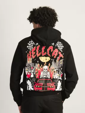 REASON HELLCAT DROP SHOULDER HOODIE