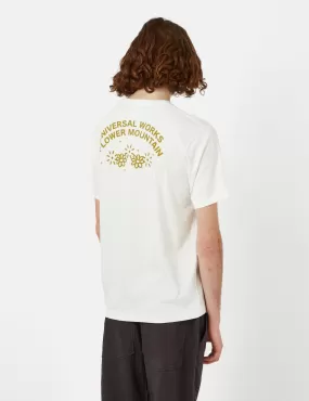 Universal Works x Flower Mountain Print T-Shirt - Ecru