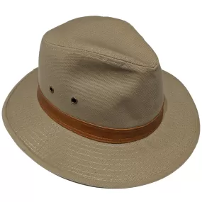 Washed Brushed Cotton Trilby Hat - SMC916